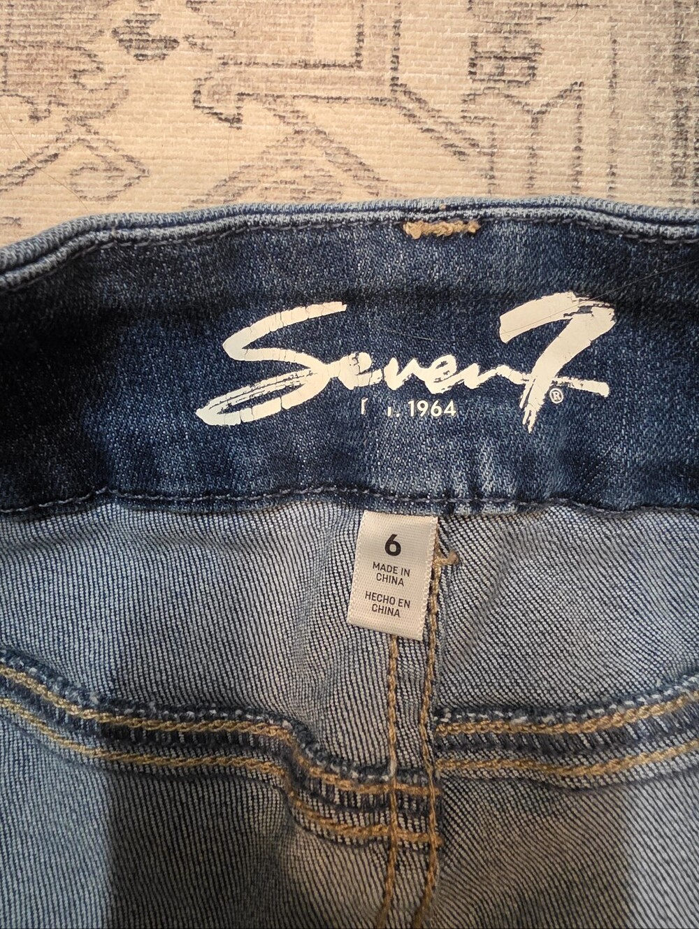 Seven7 Tummyless High Rise Skinny Jeans Medium Wash - Size 6